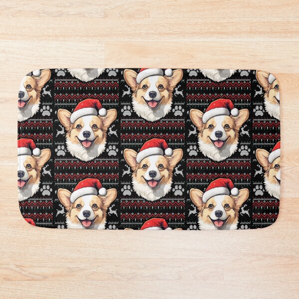 Item preview, Sable White Corgi Ugly Sweater Christmas designed and sold by rafaeltto.