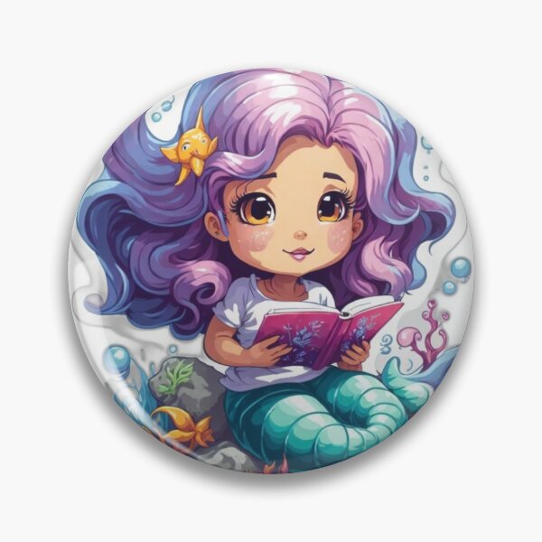 Item preview, Beautiful Small Mermaid Reading designed and sold by SirenasWorld.