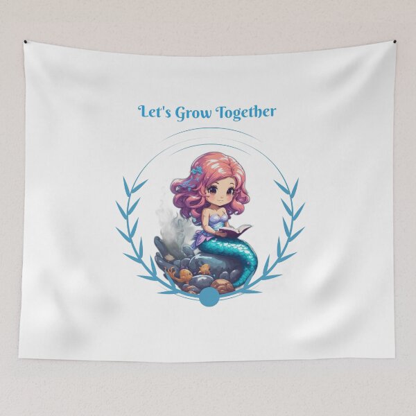Item preview, Sirenas Book Aesthetics Cute Mermaid designed and sold by SirenasWorld.
