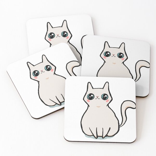 Item preview, Cute White Kitty designed and sold by makell-creates.