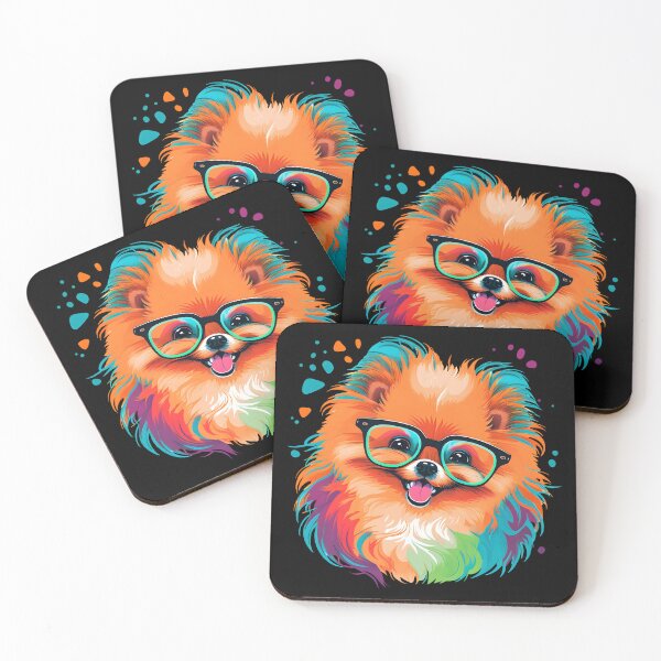 Item preview, Colorful Kawaii Pomeranian Nerd designed and sold by Leonardo Palumbo.