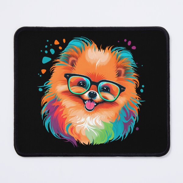 Item preview, Colorful Kawaii Pomeranian Nerd designed and sold by Leonardo Palumbo.
