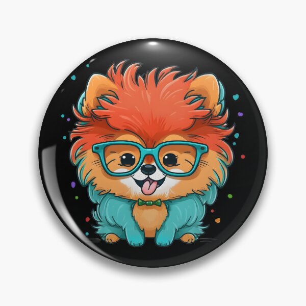 Item preview, Colorful Kawaii Pomeranian Nerd designed and sold by Leonardo Palumbo.
