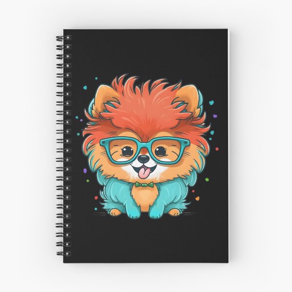 Item preview, Colorful Kawaii Pomeranian Nerd designed and sold by Leonardo Palumbo.