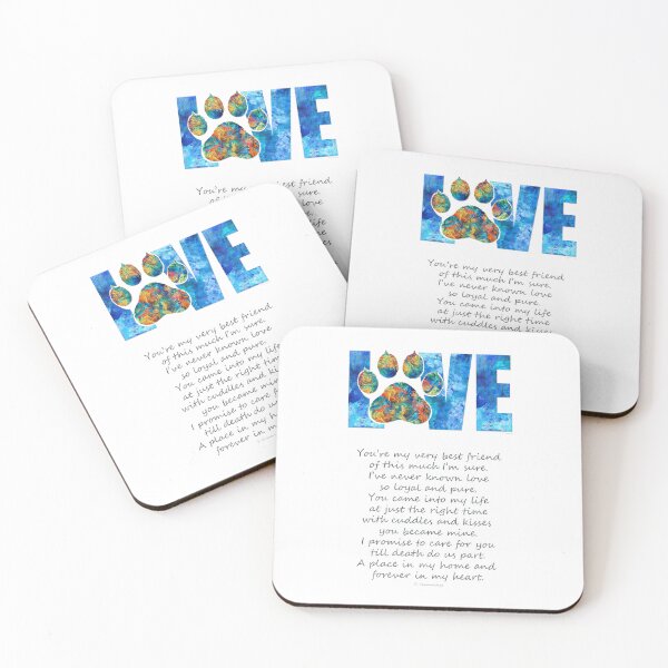 Item preview, Colorful Dog Love And Friendship Art designed and sold by Sharon Cummings Art.