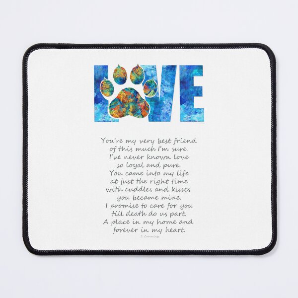 Item preview, Colorful Dog Love And Friendship Art designed and sold by Sharon Cummings Art.