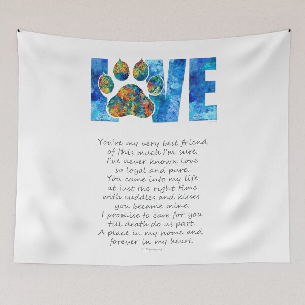 Item preview, Colorful Dog Love And Friendship Art designed and sold by Sharon Cummings Art.