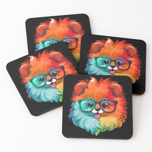 Item preview, Colorful Kawaii Pomeranian Nerd designed and sold by Leonardo Palumbo.
