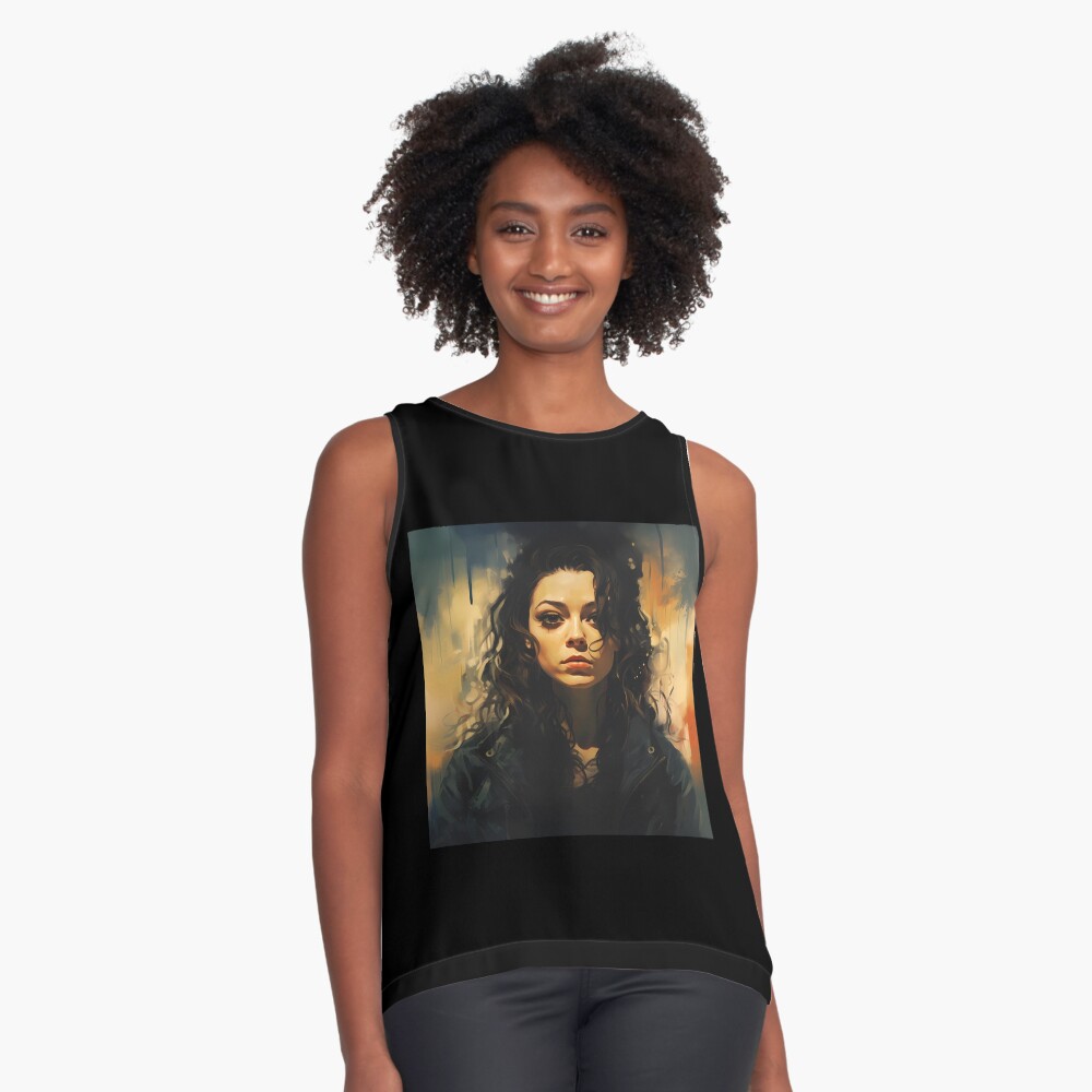 Item preview, Sleeveless Top designed and sold by AwesomeAiArt.