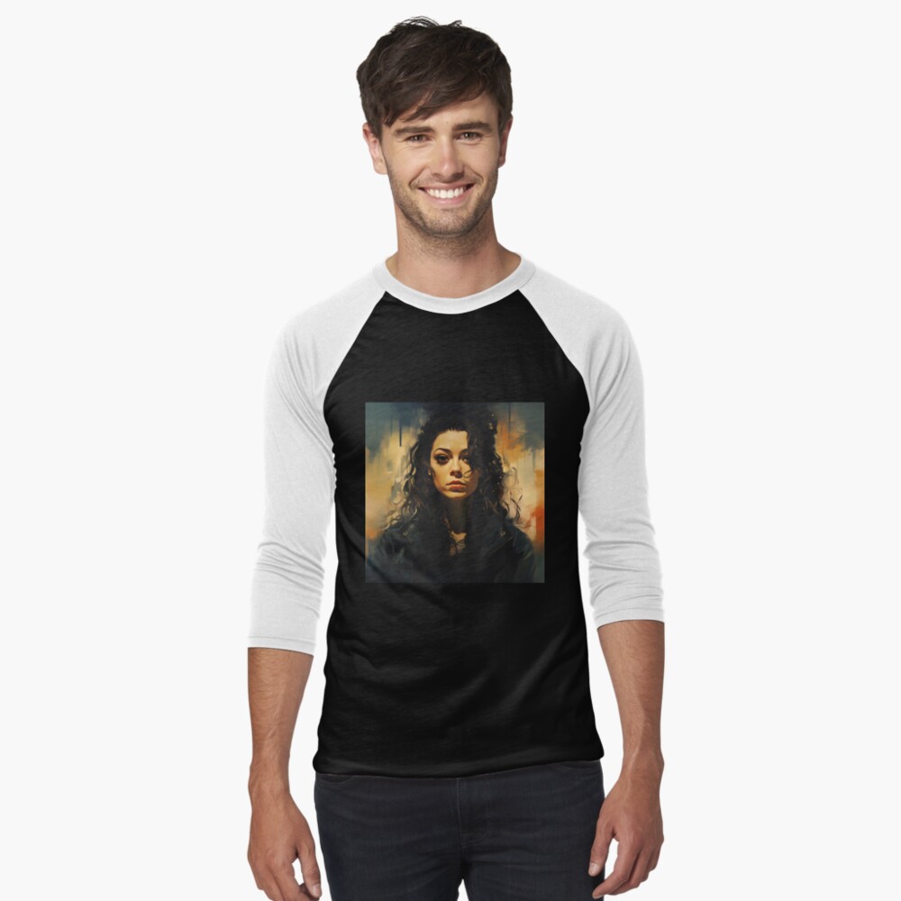 Item preview, Baseball ¾ Sleeve T-Shirt designed and sold by AwesomeAiArt.