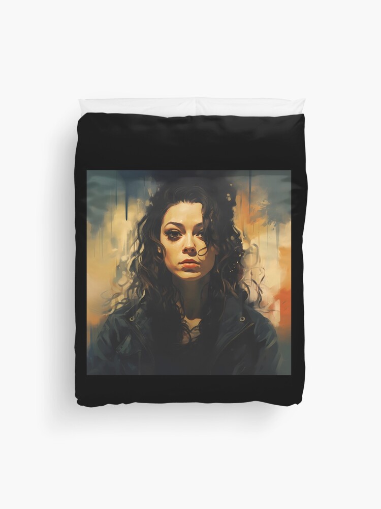 Duvet Cover, Orphan Black Fan art 3 (Sarah Manning) designed and sold by AwesomeAiArt