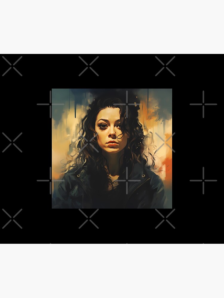 Thumbnail 2 of 2, Duvet Cover, Orphan Black Fan art 3 (Sarah Manning) designed and sold by AwesomeAiArt.