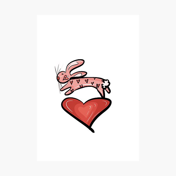 Item preview, Bunny with Hearts designed and sold by Smile for the Camera.