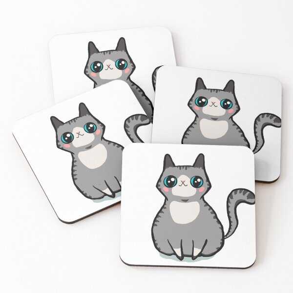 Item preview, Cute Silver Tuxedo Tabby Kitty designed and sold by makell-creates.