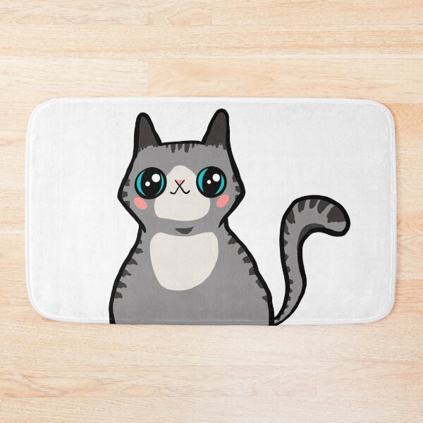 Item preview, Cute Silver Tuxedo Tabby Kitty designed and sold by makell-creates.