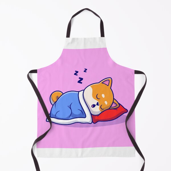 Item preview, Sweet Slumber: Cute Shiba Inu Sleeping with Pillow & Blanket Cartoon Vector Icon designed and sold by hjian8219.