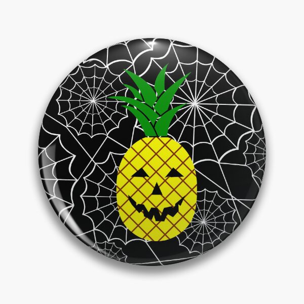 Item preview, halloween jack o'lantern pineapple spiderweb  designed and sold by Gossip Rag.