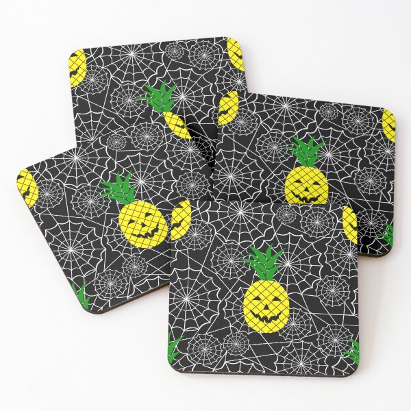 Item preview, halloween jack o'lantern pineapple spiderweb  designed and sold by Gossip Rag.
