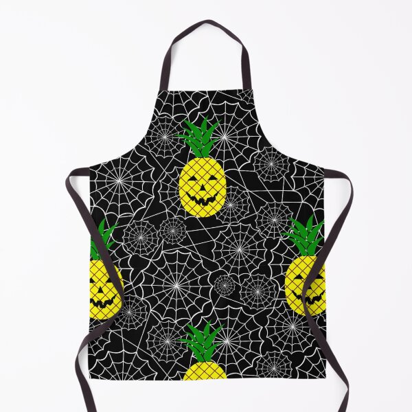Item preview, halloween jack o'lantern pineapple spiderweb designed and sold by Gossip Rag.