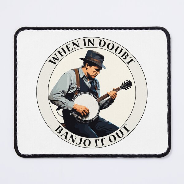 Item preview, Banjo Player When in doubt, banjo it out -Guitar Banjo- designed and sold by SteadyRolling.