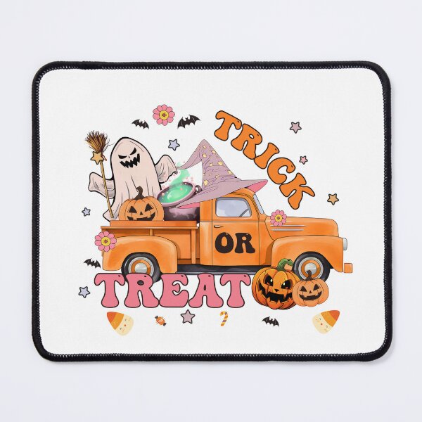 Item preview, Trick Or Treat | Bats, Ghoul, Flowers, Pumpkins Halloween Art Design | Whimsical Autumn and Halloween Delights Collection designed and sold by Ali Doodles.