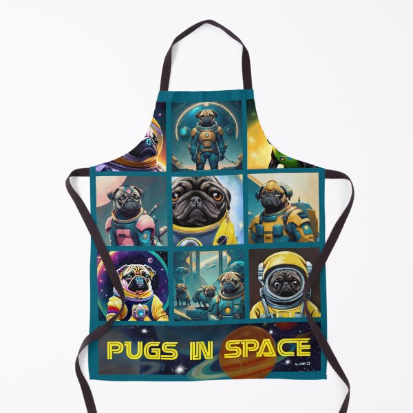 Item preview, Pugs in Space- alternative layout designed and sold by FivePugs.