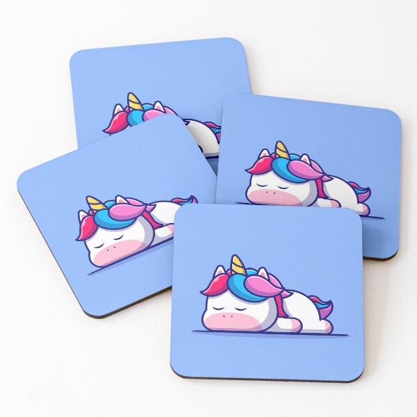 Item preview, Dreamland Reverie: Cute Sleeping Unicorn Cartoon Illustration designed and sold by hjian8219.