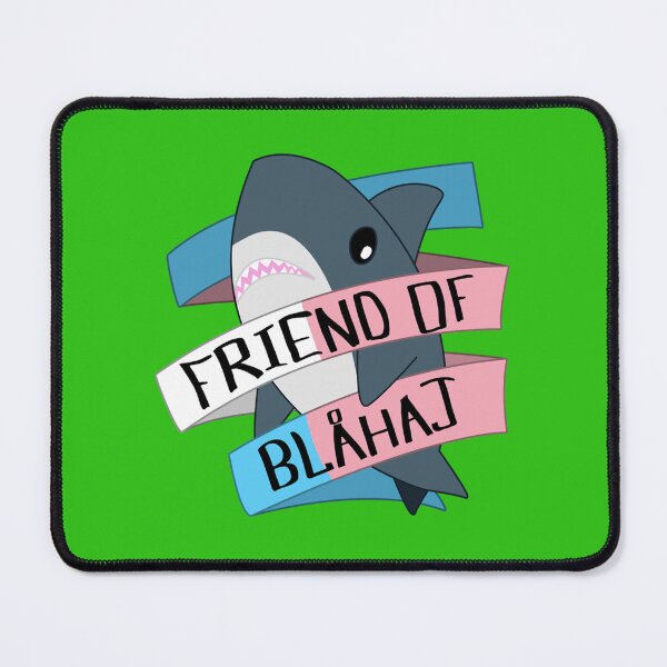 Item preview, Friend of Blahaj - Trans Banner designed and sold by JessicaKonopel.