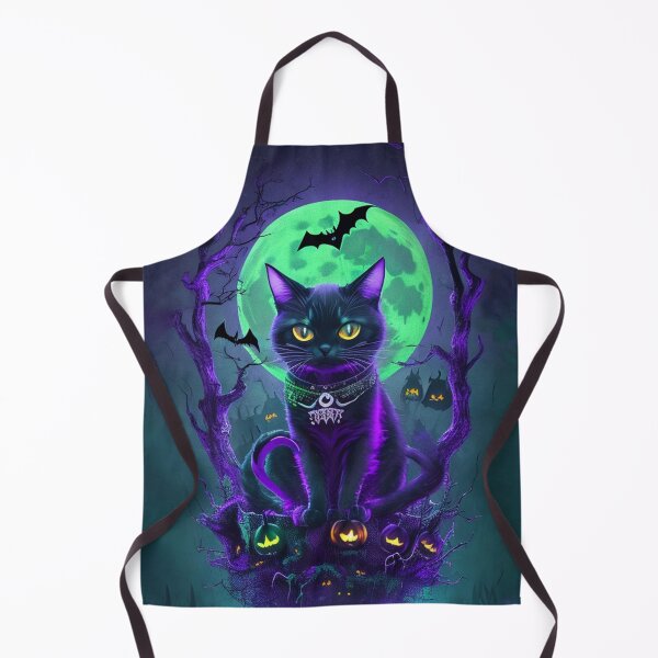 Item preview, T H E HALLOWEEN C a t   g r e e n m o o n  designed and sold by luckymando.