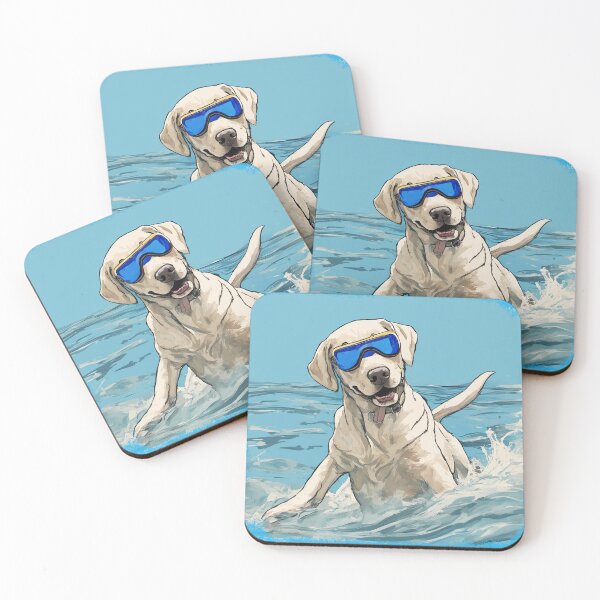 Item preview, Labrador Dive-In: Sun, Sea, and Swimming Goggles designed and sold by SAS-Designer.