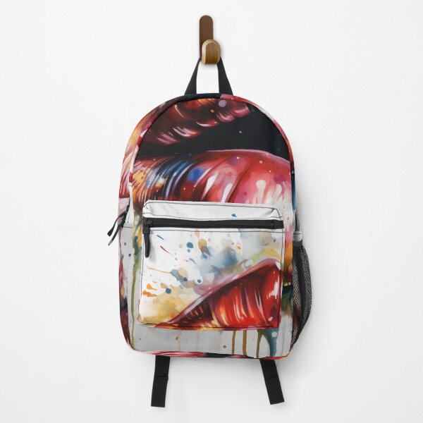 Item preview, Abstract color lips art print designed and sold by dcrc.