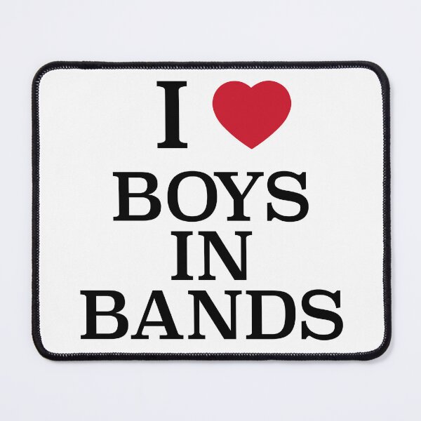 Item preview, I heart boys in bands designed and sold by verycoolandnice.