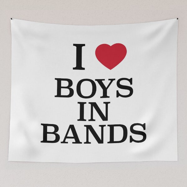 Item preview, I heart boys in bands designed and sold by verycoolandnice.