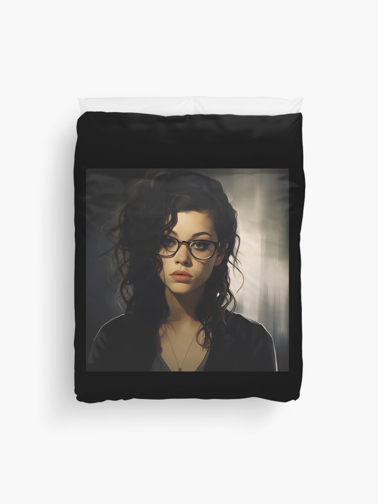 Thumbnail 1 of 2, Duvet Cover, Orphan Black Fan art 5 (Sarah Manning) designed and sold by AwesomeAiArt.