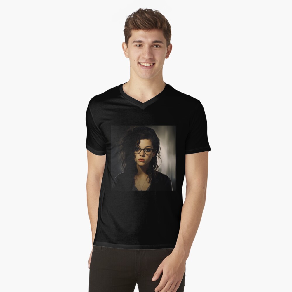 Item preview, V-Neck T-Shirt designed and sold by AwesomeAiArt.