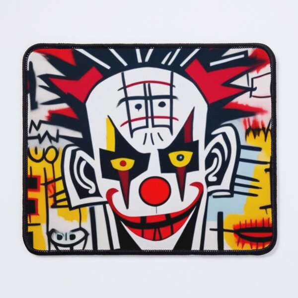 Item preview, Evil Faced Clown Scary Red Yellow Black Halloween designed and sold by itzbart.
