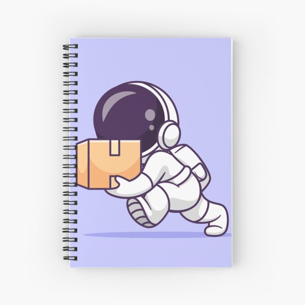Item preview, Astro Delivery: Cute Astronaut with Delivery Package Cartoon Vector Icon designed and sold by hjian8219.