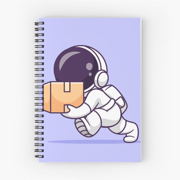 Item preview, Astro Delivery: Cute Astronaut with Delivery Package Cartoon Vector Icon designed and sold by hjian8219.