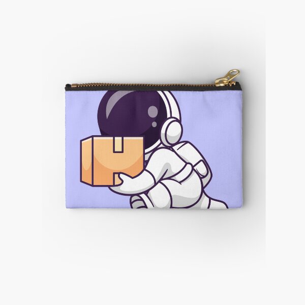 Item preview, Astro Delivery: Cute Astronaut with Delivery Package Cartoon Vector Icon designed and sold by hjian8219.