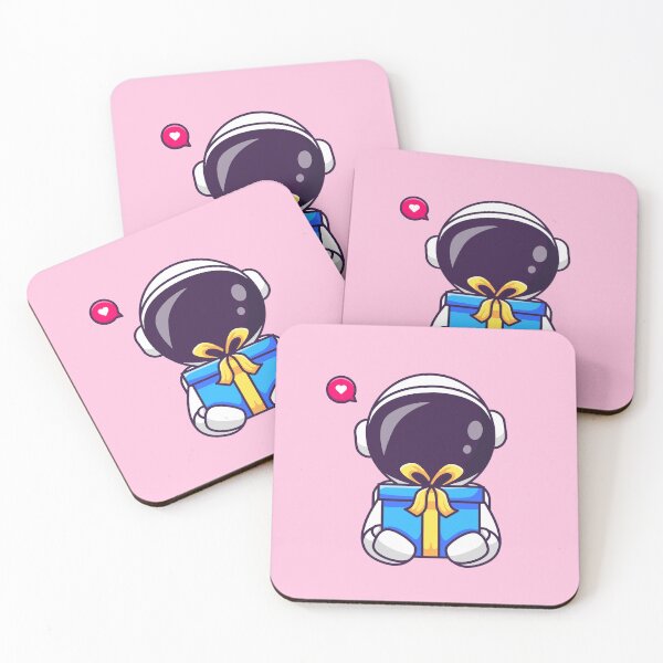 Item preview, Astro Giftbearer: Cute Astronaut with Gift Box Cartoon Vector Icon designed and sold by hjian8219.