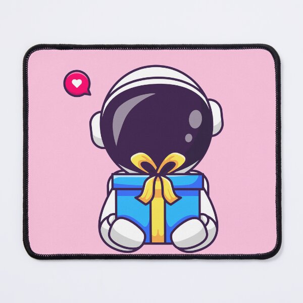 Item preview, Astro Giftbearer: Cute Astronaut with Gift Box Cartoon Vector Icon designed and sold by hjian8219.