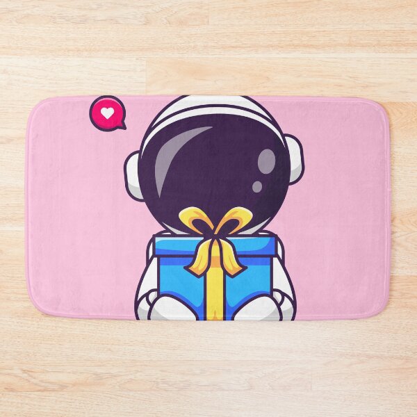 Item preview, Astro Giftbearer: Cute Astronaut with Gift Box Cartoon Vector Icon designed and sold by hjian8219.