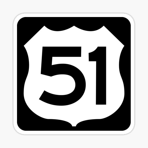 Item preview, U.S. Route Highway 51 Wisconsin designed and sold by gstrehlow2011.