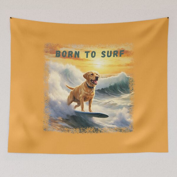Item preview, Born to Surf, Surfing Dog designed and sold by SAS-Designer.