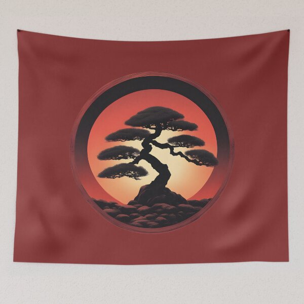 Item preview, Enso Circle and Bonsai Tree designed and sold by Gilby-Designs.