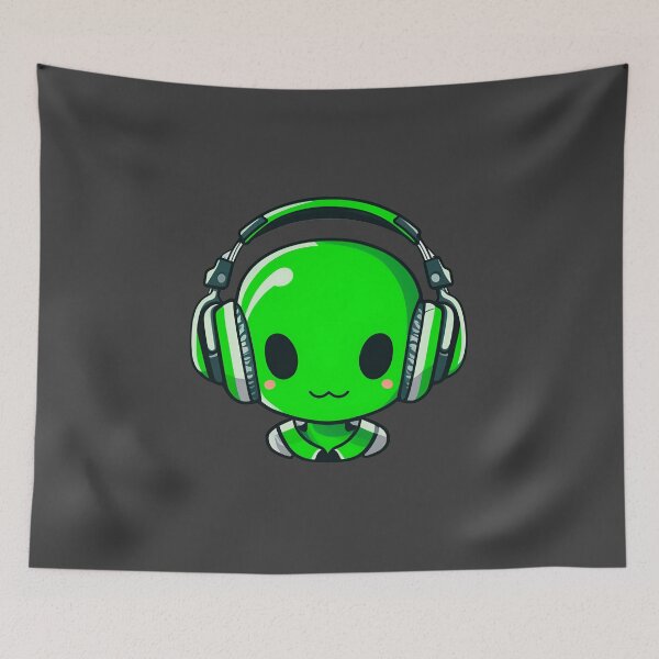 Item preview, Alien Cute Design Headphone designed and sold by YabaiArts.