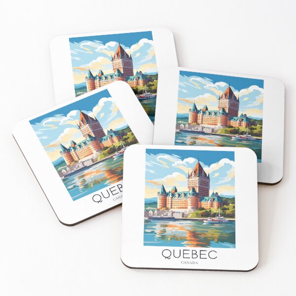 Item preview, A Pop Art Travel Print of Quebec - Canada  designed and sold by StudioRedKoala.
