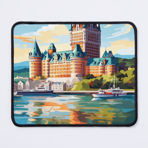 Item preview, A Pop Art Travel Print of Quebec - Canada designed and sold by StudioRedKoala.