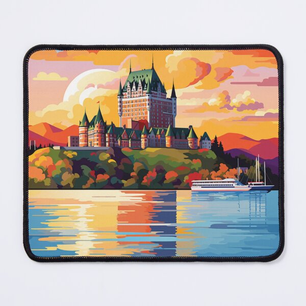 Item preview, A Pop Art Travel Print of Quebec - Canada designed and sold by StudioRedKoala.