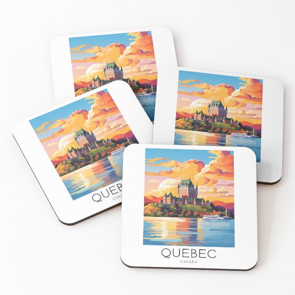 Item preview, A Pop Art Travel Print of Quebec - Canada  designed and sold by StudioRedKoala.